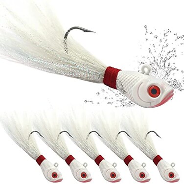 XFISHMAN BucktailJigsSaltwaterHairJigsHead FishingLuresAssorted Kit