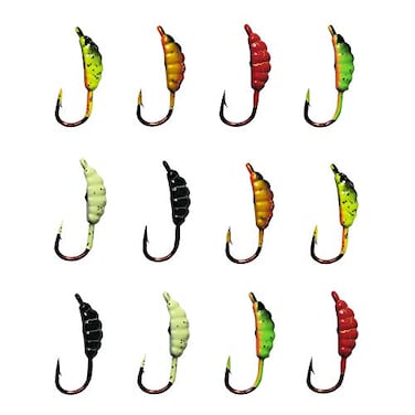 Laxygo Ice Fishing Jigs Fishing Bait Jigging Lures Kit Winter Metal Lures