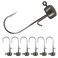 MadBite by KastKing Ned Rig Jig Heads for Soft Fishing Lures 24Pack Finesse Standard Mushroom Standup Ned Heads KitNeedle Point Saltwater Freshwater Versatility Ned Rig HooksGreen Pumpkin18 oz