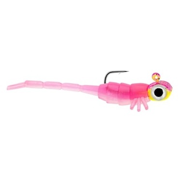 Northland Tackle Rigged Tungsten Broom Bug Ice Fishing Jigs with Sharp Hooks 2 PreRigged Jig Heads 3 Extra Ice Fishing Plastics Tungsten Jig Heads for Panfish 128 Oz Fruit Fly