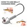 OJYDOIIIY Swimbait Jig Heads with Stacked Cone Keeper Minnow Style Eye Fishing Jighead 316 14 38 12oz Assorted15 PCs