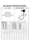 Temorah Fly Tying Sickle Jig Heads 116 OZ 50PCS Assorted