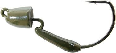 Z-MAN Zman Finesse Bulletz Jighead Freshwater 115 oz 1 Hook Green Pumpkin Package of 3