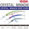 Duel YoZuri Crystal Minnow Deep Diver 110mm 4375in Red Head