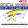 Duel YoZuri Crystal Minnow Deep Diver Walleye F 110mm 438 Hot Perch Floating Deep Diver Lure