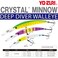 Duel YoZuri Crystal Minnow Deep Diver Walleye F 110mm 438 Hot Tiger Floating Deep Diver Lure