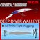 Duel YoZuri Crystal Minnow Deep Diver Walleye F 90mm 312 Green Perch Floating Deep Diver Lure