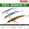 Duel YoZuri F1162M114 Pins Minnow Floating Diver Lure Purple