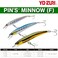 Duel YoZuri F1163M114 Pins Minnow Floating Diver Lure Purple 90mm 312