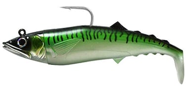 FishLab Mack Attack Soft Swimbait 65 55oz Green Mackerel