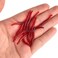 Awxevcik 4cm 100pcs Soft Bait Set Realistic False Earthworm Worm Elastic Rubber Earthworm Fishing Bait