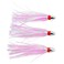 C&H Lures CH Lures Pearl Baby Lure PinkPearl Tinsel Skirt 18 oz Head 25 in 3 pc