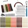 Dovesun 152Pcs Wacky Worm for Bass Fishing Lures for Bass Trout Fishing Worms Hook Kit with Soft Plastic Baits OffsetWeedless Hooks Wacky Rig Tool ORings Sinkers