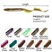 Dr.Fish DrFish 5 Pack Sand EEL Lures Saltwater Soft Fishing Lures Swimbait 6 Inch 38oz Surf Fishing Creature Baits Soft Plastic Artificial Ribbontail Worm BrownOrange