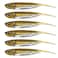 Dr.Fish DrFish 6 Pack Drop Shot Baits 315 Soft Plastic Bass Fishing Lure Swimbait Needle Tail Freshwater Minnow Shad Bait Pumpkin Seed