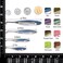 Dr.Fish DrFish Paddle Tail Swimbaits Soft Fishing Lures for Bass Fishing Freshwater Soft Plastic Baits Swim Shad Bait Minnow Lures Drop Shot 27 Inches Watermelon