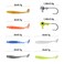 FANGBLUE 40PCS 18oz Jig Head Hook 2inch TTail Soft Lures Artificial Silicone Bait Worm Soft Fishing Lure Tackle Kit for Bass Trout Fishing 40pcs TTail Soft Lure