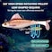 FONMANG 6Piece Weedless SwimBait Fishing Lures with Rotating Spinner Blade 28 Inches Ideal for Bass Trout Walleye and Pike