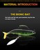 GLL Soft Plastic Swimbaits with Rotating Leaves Weedless Jig with Paddle Tail Fishing Lures for Bass Crappie Walleye Pickerel Muskie Pike