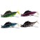 GLL Soft Plastic Swimbaits with Rotating Leaves Weedless Jig with Paddle Tail Fishing Lures for Bass Crappie Walleye Pickerel Muskie Pike