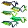 HENGJIA 5 pcsSet Soft Frog Fishing Lures Snakehead Lure Topwater Simulation Soft Bass Bait Artificial Bait 5cm