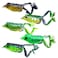 HENGJIA 5 pcsSet Soft Frog Fishing Lures Snakehead Lure Topwater Simulation Soft Bass Bait Artificial Bait 5cm