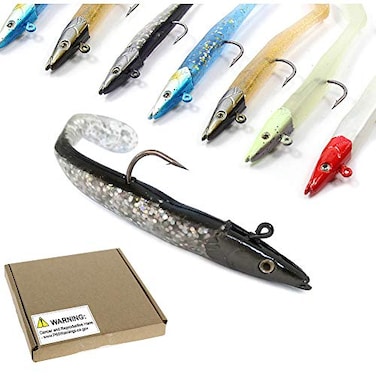Croch Jig Head Soft Plastic Fishing Lures with Hook Sinking Swimbaits for Saltwater and Freshwater Pack of 10