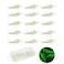 OriGlam 15pcs Soft Luminous Shrimp Lures Realistic Fishing Lure Baits for Bass Walleye Trout More