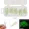 OriGlam 15pcs Soft Luminous Shrimp Lures Realistic Fishing Lure Baits for Bass Walleye Trout More