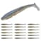 RUNCL Swimbaits Paddle 10203040PCS 5432 Inchs Paddle Tail Soft Lure for Trout Crappie Bass Durable Plastic Bait Swimmer for SaltwaterFreshwater Fishing Lovers Gift