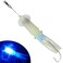 JSHANMEI Saltwater Squid Fishing Lures Lighted Glow in the Dark LED Fishing Lure Soft Squid Jig Halibut Lingcod Trolling Lures Deep Drop Light Flasher Offshore Mackerel Tuna Grouper Striper Lure Blue
