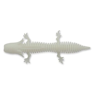 Savage Gear NED Salamander Fishing Bait 3 in Albino Flash Realistic Contours Colors Movement 12x Toughtec Construction Salt Scent Infused