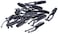 Strike King Lures Mr Crappie Joker Soft Bait Lure 2 Length Tuxedo Black Sparkle Package of 15 MRCJ2184