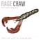 Strike King Rage Craw 4Inch Fishing Lure Soft Plastic Grub Unique Design Realistic Pincers Slender Body 4Inches 7Pack