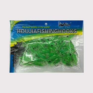Wildlife Micro Grass Shrimp Lures with Hook Green Soft Bait for Trout Bass Crappie Panfish Without Hook Available