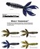 Yum Lures Wooly Hawgtail and Hawgcraw Soft Plastic Creature Bait Fishing Lure Excellent Bait for Flipping and Pitching 7 per Pack