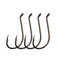 Laxygo 100pcs Octopus Beak Offset Fishing Hooks Froged Sport Circle Hooks Sharp High Carbon Steel Fishing Hook6 Sizes