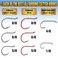 LURELINK Catfish Hook Set Offset Octopus Circle Baitholder Hooks 100Pack Assorted Sizes 80 to 20 Fishing Accessories Catfish Hook Set 100 Pack Assorted