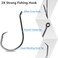 FUSIGO Circle Hooks Saltwater Catfish Hooks 110pcs Offset Circle Hooks Octopus Hooks Fishing Inline Circle Hooks 2X Strong Saltwater Circle Hooks Catfishing Tackle Size 80Black