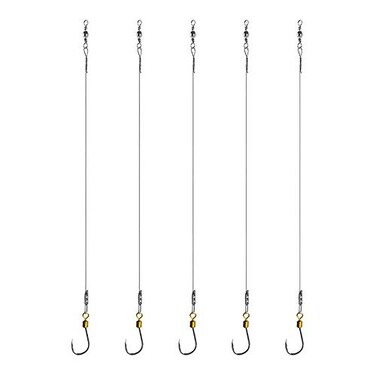 Dyxssm Fishing Hooks and Leader Fishing Rigs Hook Line Stainless Steel Fishing Rigging Wire Hooks 10 StyleA 1 Hook rig