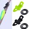 JueDi Fishing Hook Keeper Fishing Rod Keeper with 3 Different Rubber Rings Fishing Rod Hook Holder 10pcs Black