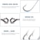 AGOOL Fishing Hooks Saltwater J Hooks 130pcs Stainless Steel OShaughnessy Long Shank Forged Trolling Hook Extra Strong with Fishing Beads for Bass Striper Catfish Snapper