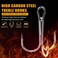 SILANON Fishing Treble Hooks Kit 145pcs High Carbon Steel Treble Hook Strong Sharp Round Bend Fishing Hook Triple Fish Hook with Split Rings for Trout Hard Bait Lures Saltwater Fishing