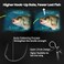 FishTrip Drop Shot Hooks Fishing Rig 25pcs Drop Shot Rig with Swivel Saltwater Freshwater Sizes 1