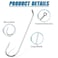 AGOOL Fly Tying Hooks150pcs Fly Fishing Hooks Panfish Crappie Hooks Long Shank Fly Hooks Eye Down Dry Wet Nymph Strimp Pupa Larva Streamer Jig for Trout Catfish Panfish