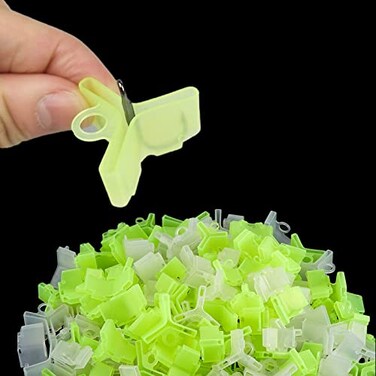 GaiRen 100 PCS Fishing Treble Hook Covers Protector Bonnets for Fishing Lures 5Sizes 1 2 3 4 5 Yellow