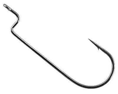 Gamakatsu Offset Shank Round Bend Worm Hook5 Per Pack Red 40