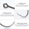 SILANON Inline Circle Hooks Saltwater 80pcs High Carbon Steel Catfish Hooks inLine Straight Eye Octopus Circle Hook Saltwater Freshwater Fishing Hooks for Catfish Bass 90