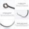 SILANON Inline Circle Hooks Saltwater 80pcs High Carbon Steel Catfish Hooks inLine Straight Eye Octopus Circle Hook Saltwater Freshwater Fishing Hooks for Catfish Bass 90