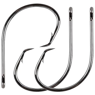 SILANON Inline Circle Hooks Saltwater 80pcs High Carbon Steel Catfish Hooks inLine Straight Eye Octopus Circle Hook Saltwater Freshwater Fishing Hooks for Catfish Bass 90